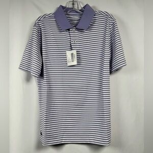 UNTUCKit Kids Lavender and White Striped Polo